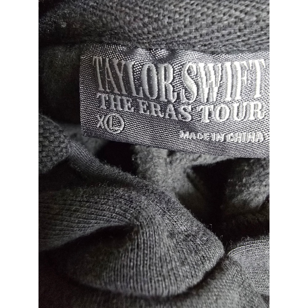 Taylor Swift The Eras Tour Hoodie Charcoal Gray Mineral Wash Concert Merch XL - Picture 4 of 6